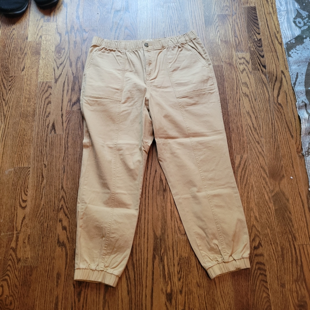 Style & Co. L NWOT Tan Utility Jogger
